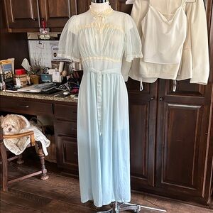 Vintage 1940’s Sheer Blue Night Dress GVC